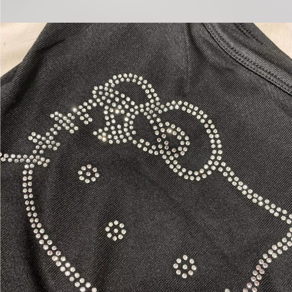 Size Small Hello Kitty White Pyjamas and Black Casual Tank Top - Picture 6 of 11